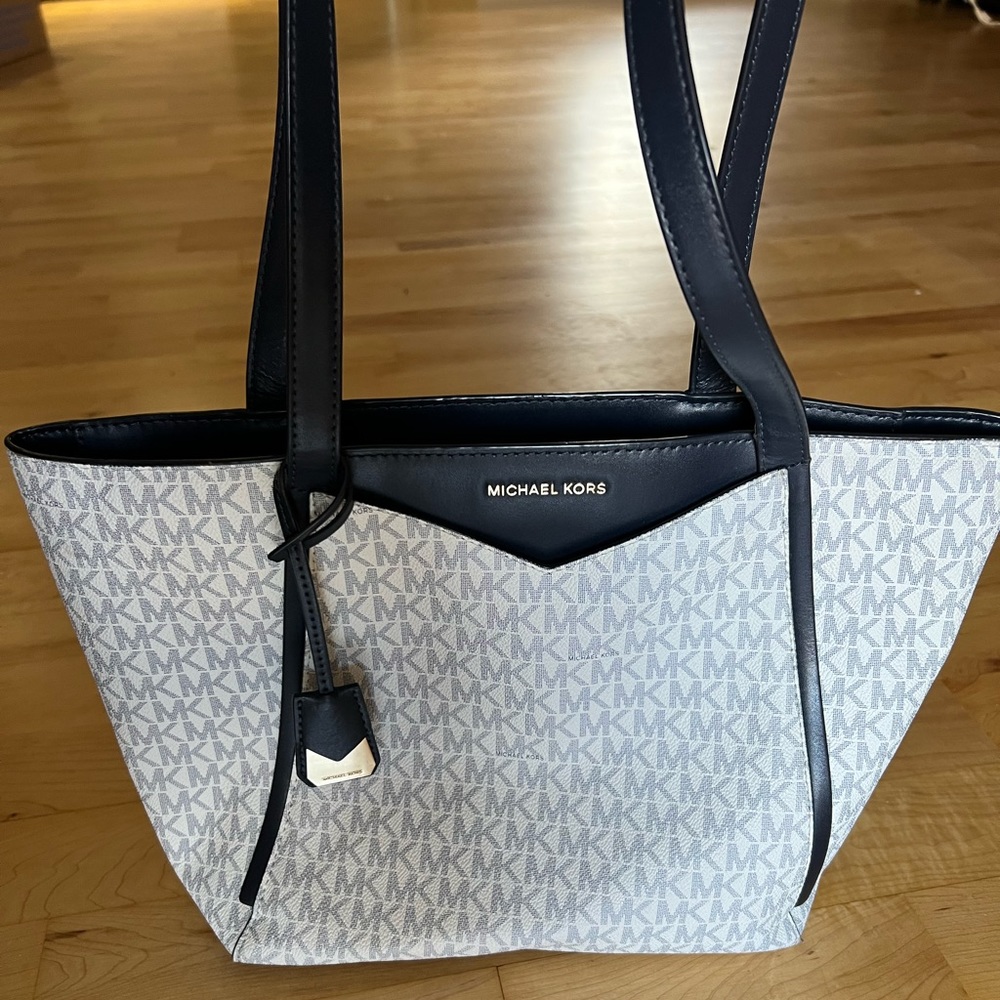 Navy Blue Medium Michael Kors Tote